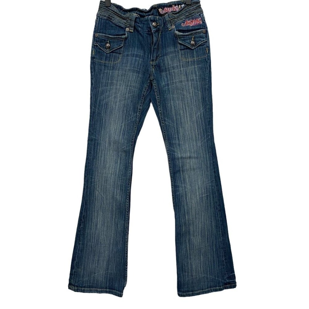 AKDMKS Blue Ligh Wash Jeans Women's Sz 28 Low Rise